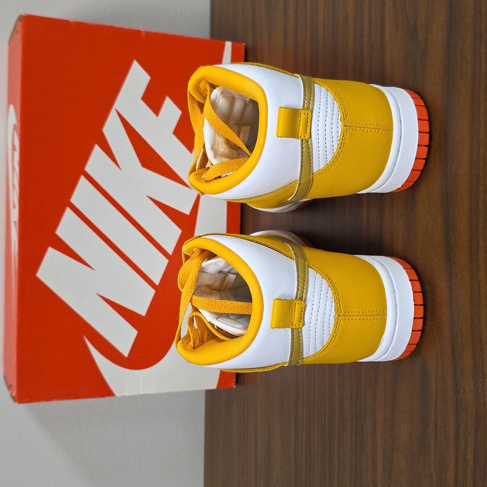 Nike Dunk High (2021) "University Gold" Women's Size 5.5 DQ4691 700 New - Picture 4 of 9